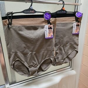 NWT Carrie Amber Intimate 3PK Multicolored Shaper Briefs;3X & 2X. $35 Each.